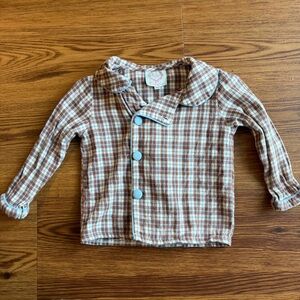 Plaid Button Down Shirt for Kids